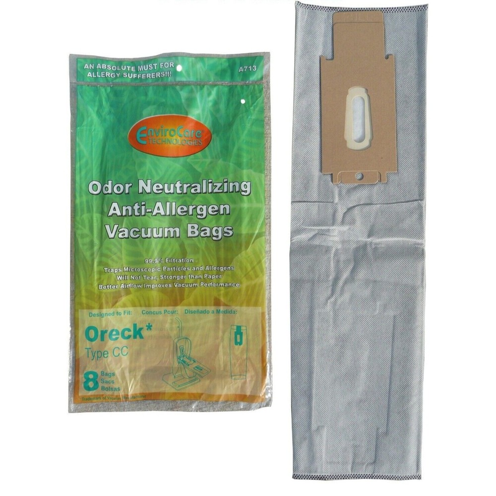 D2 8 Oreck HEPA Odor Neutralizing Type CC CCPK8OF Upright XL Vacuum Cleaner Bags